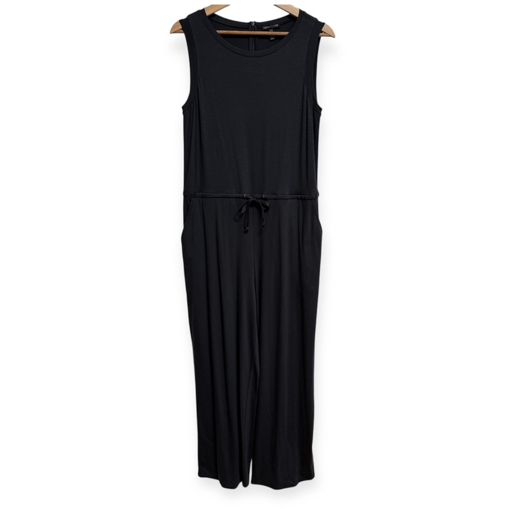 Eileen Fisher Tencel Lyocell Sleeveless Wide Leg Jumpsuit XS